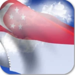 singapore flag live wallpaper android application logo